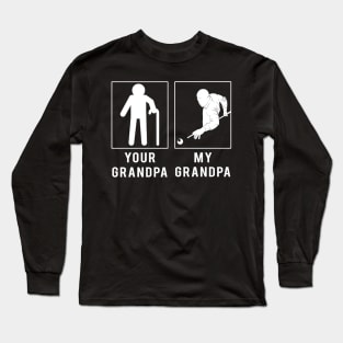 billiard your grandpa my grandpa tee for your grandson granddaughter Long Sleeve T-Shirt